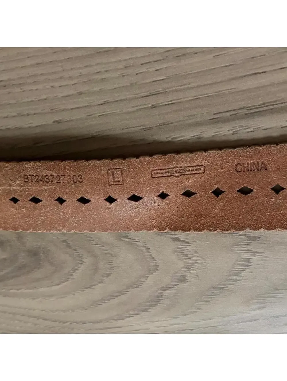 Y2K LEATHER FLORAL BELT